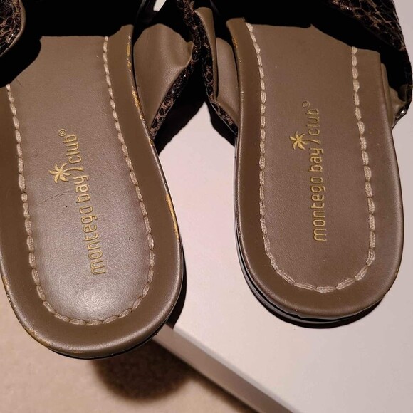 Montego Bay Club Designer Brown Sandals Size 9.5 - Picture 4 of 6